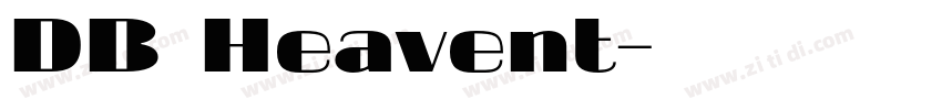 DB Heavent字体转换